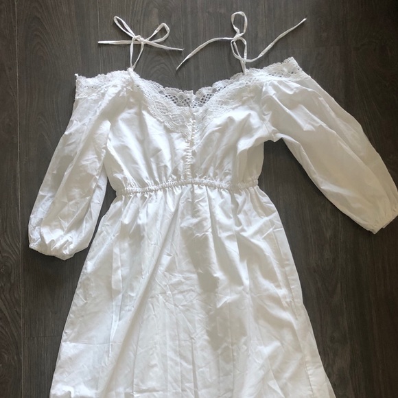 Crochet Shoulder Tie Midi Dress - Picture 4 of 6